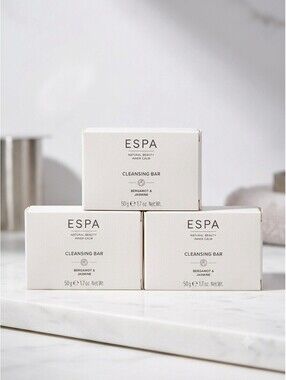 ESPA Natural Beauty Cleansing Soap Bars Bergamot & Jasmine (Set of 3) 50g Each